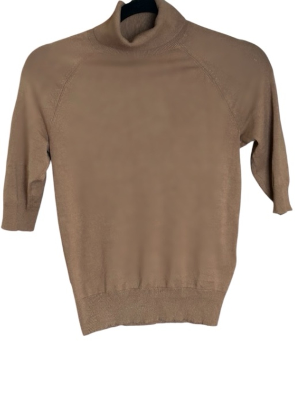 Aritzia Babaton Caramel Turtle Neck Short Sleeve Sweater Top size small